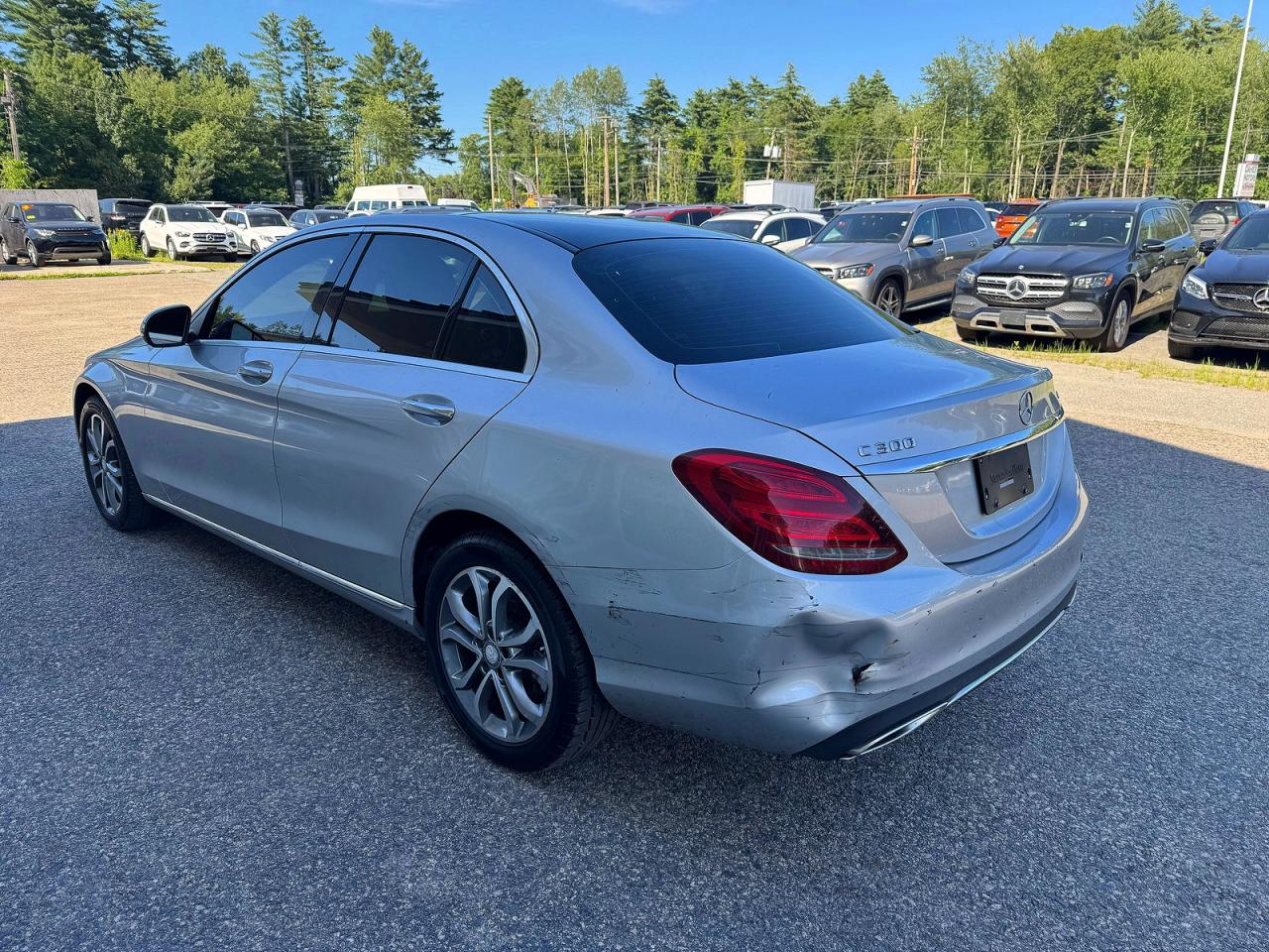 2015 Mercedes-benz C 300 4matic Серебряный vin: 55SWF4KBXFU034762