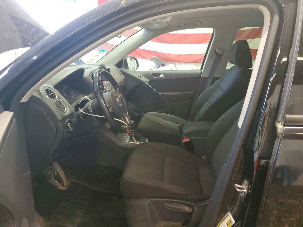 2014 Volkswagen Tiguan S Black vin: WVGBV3AX2EW596073