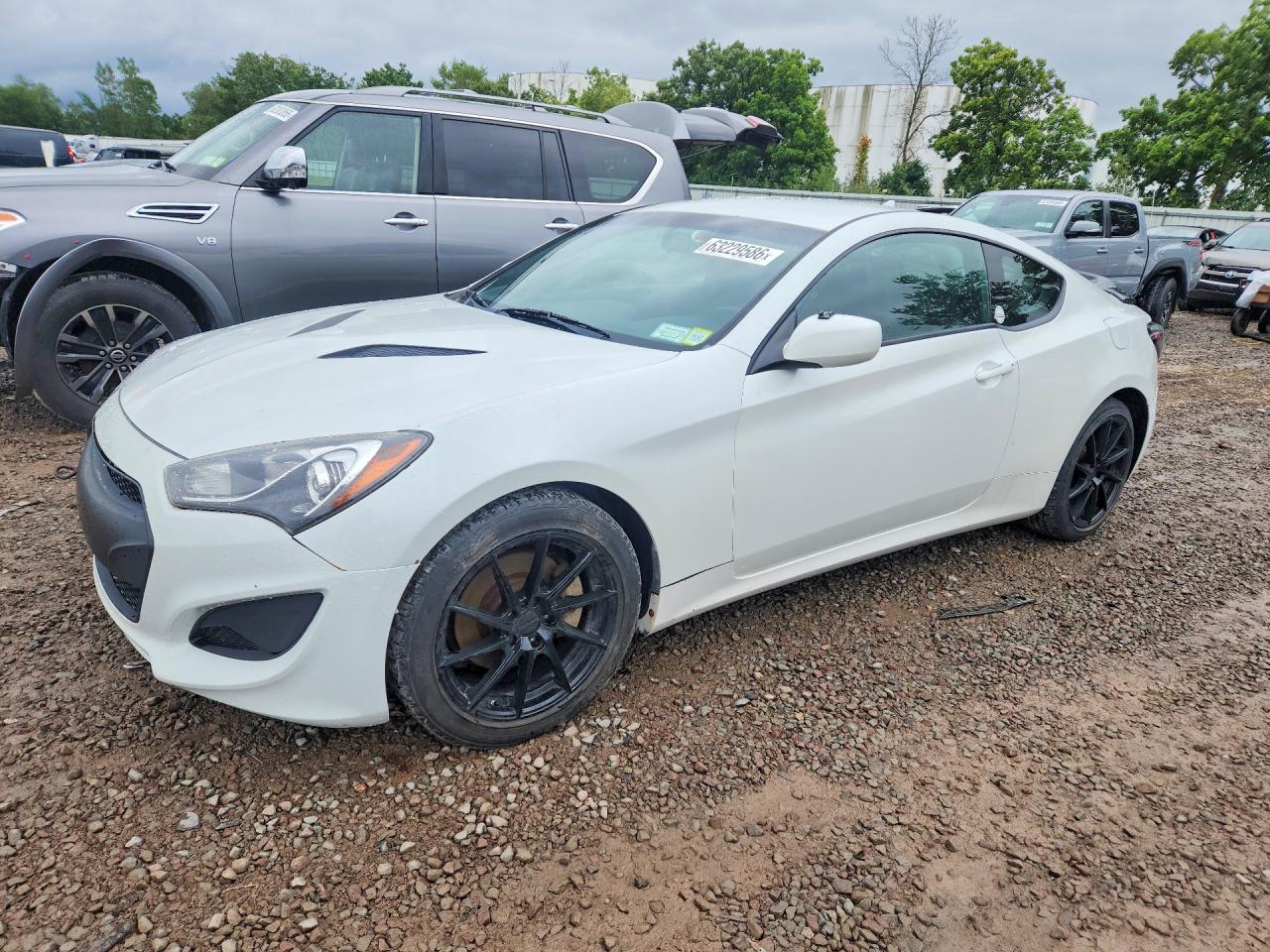 2013 Hyundai Genesis Coupe 2.0t White vin: KMHHT6KD6DU109201