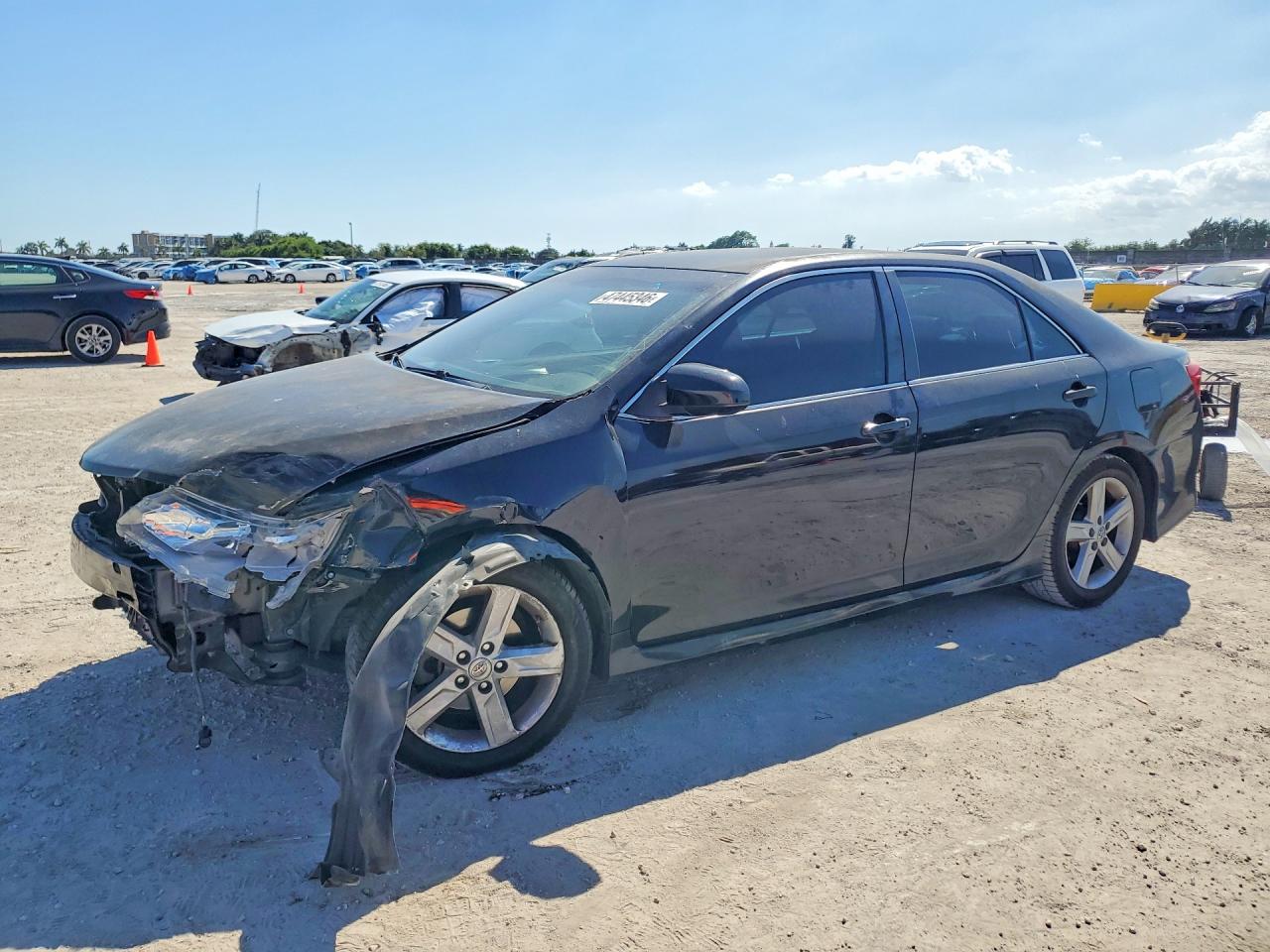 2013 Toyota Camry Se Black vin: 4T1BF1FK7DU252277