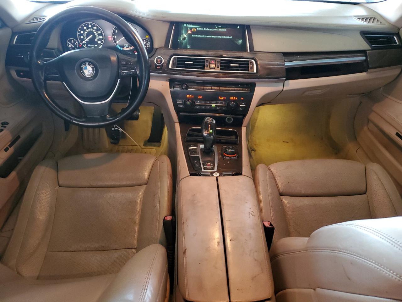 2013 Bmw 750 Lxi Gray vin: WBAYF8C59DD140065