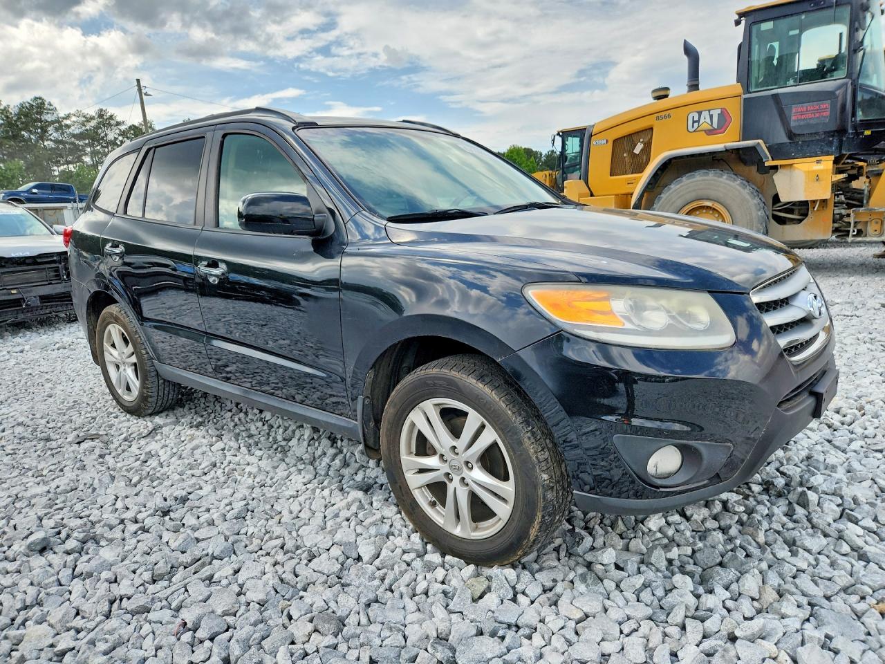 2012 Hyundai Santa Fe Limited Black vin: 5XYZK4AG7CG121336