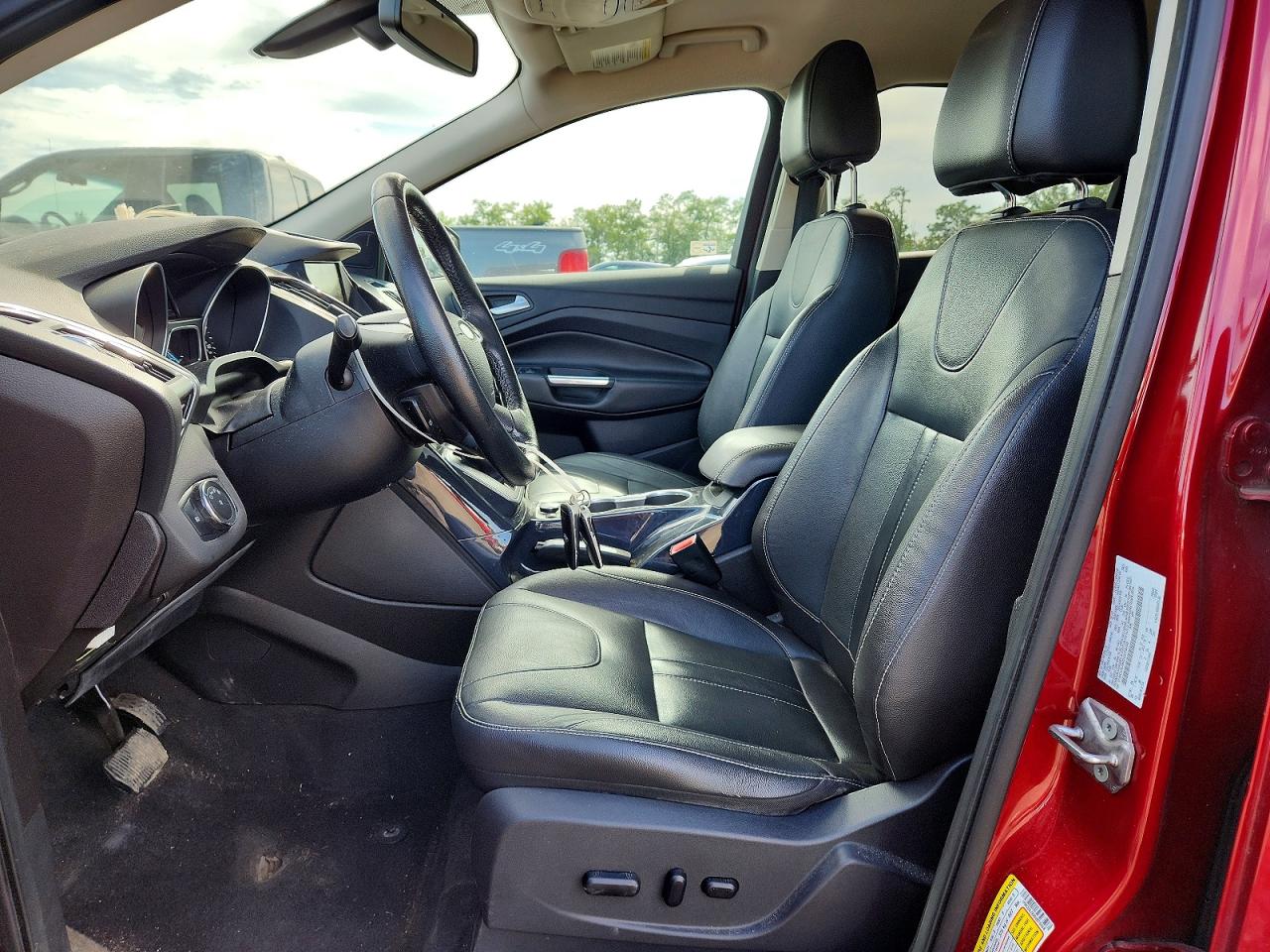 2013 Ford Escape Titanium Red vin: 1FMCU0J90DUD76058