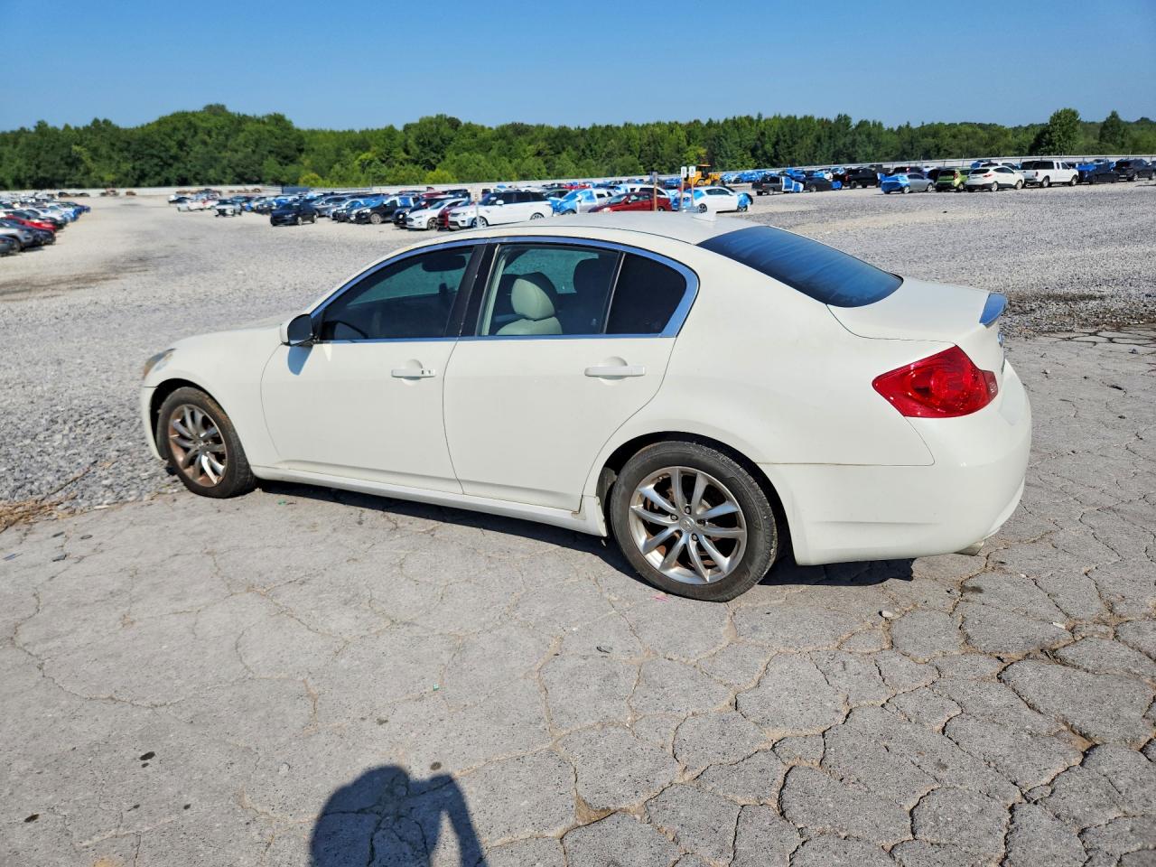 2008 Infiniti G35 Base White vin: JNKBV61E68M211505