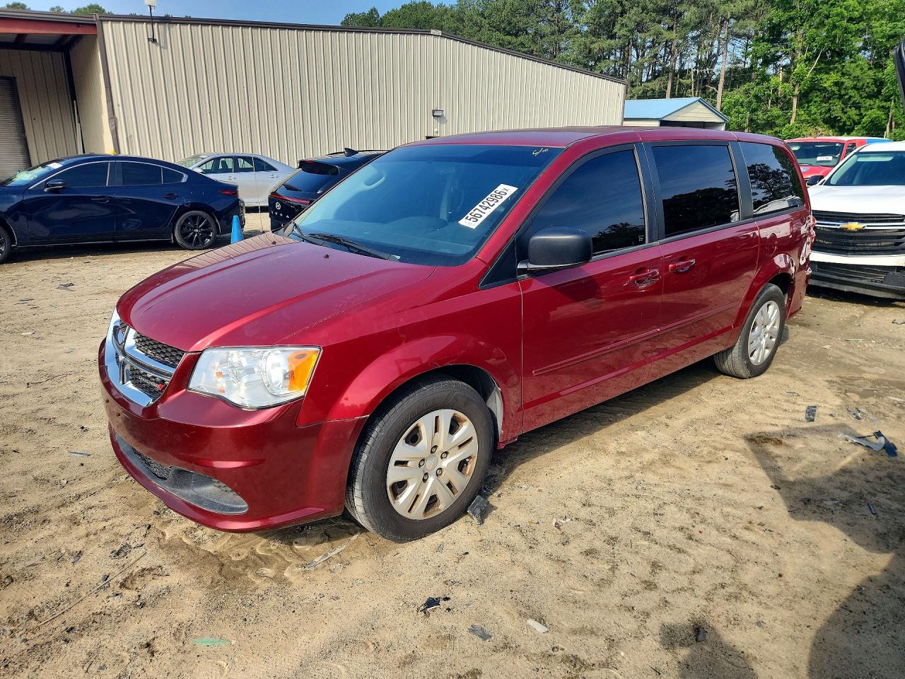 2015 Dodge Grand Caravan Se Red vin: 2C4RDGBG1FR605903