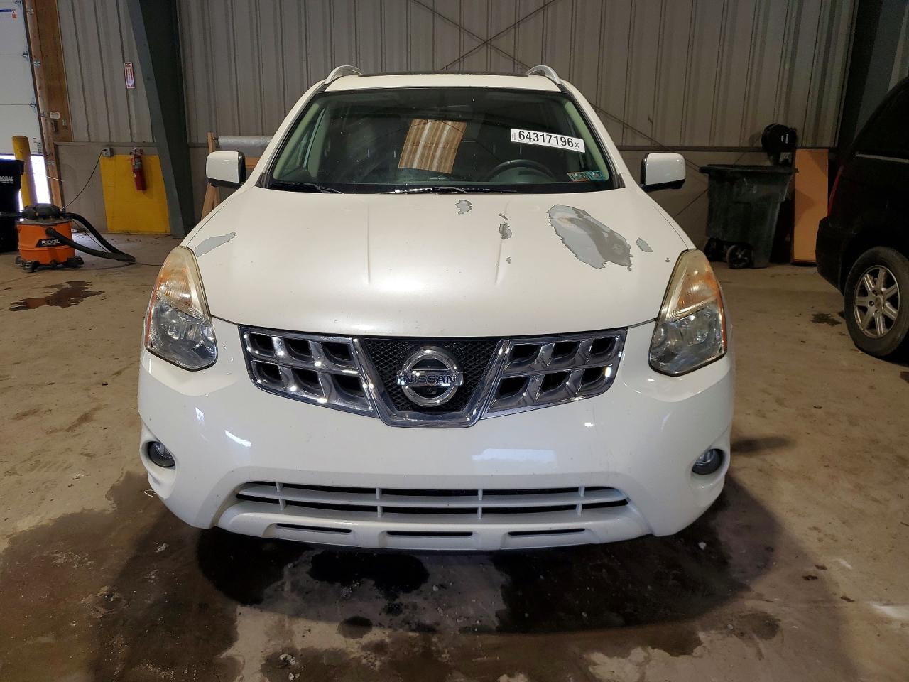2013 Nissan Rogue S Белый vin: JN8AS5MV5DW654422