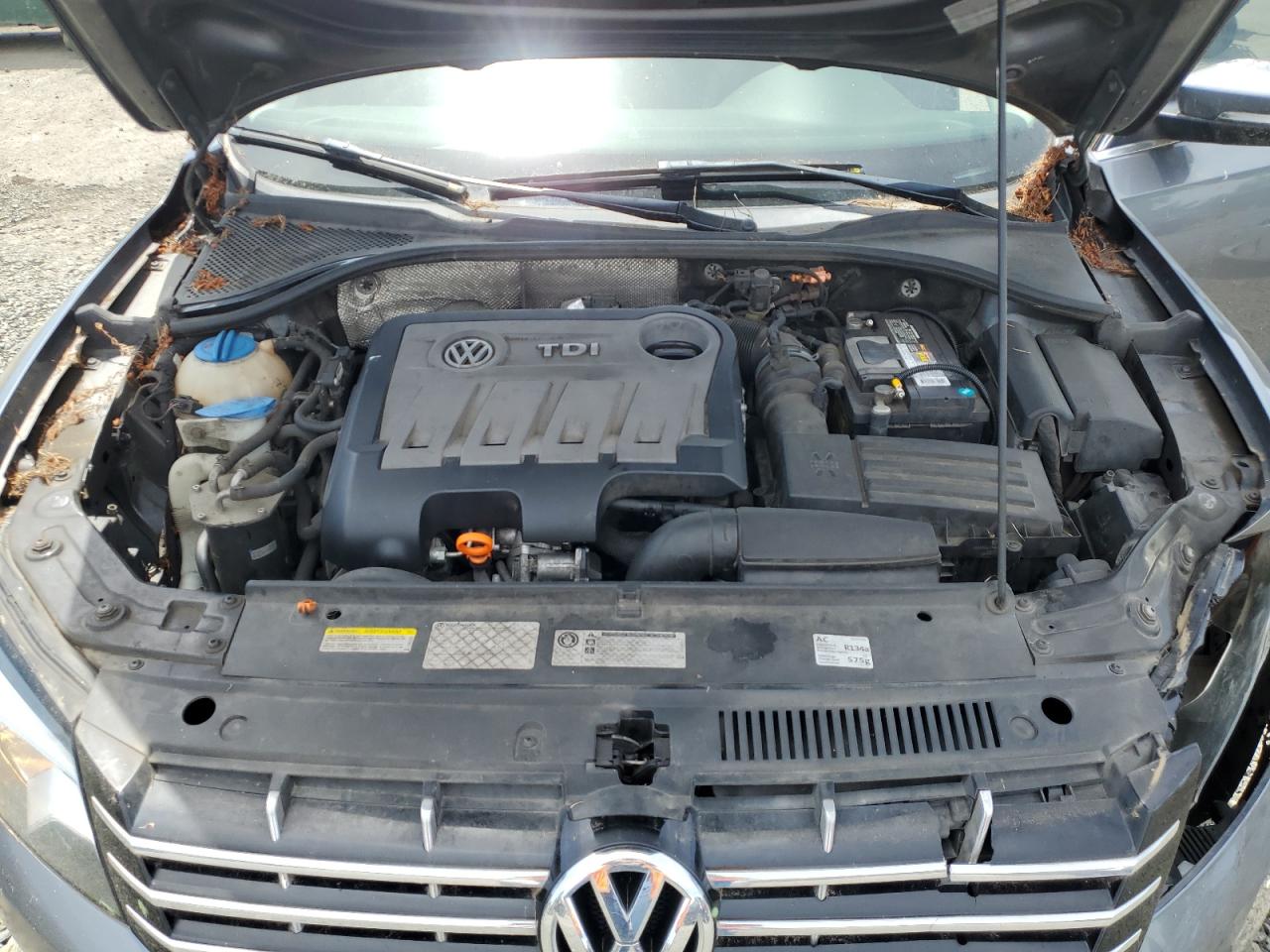 2013 Volkswagen Passat Sel Gray vin: 1VWCN7A34DC040714