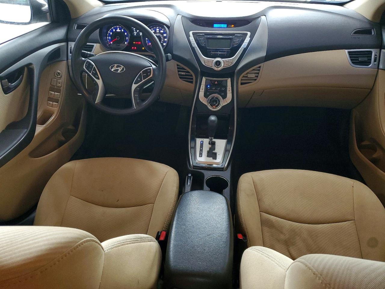 2012 Hyundai Elantra Gls White vin: 5NPDH4AE0CH110579