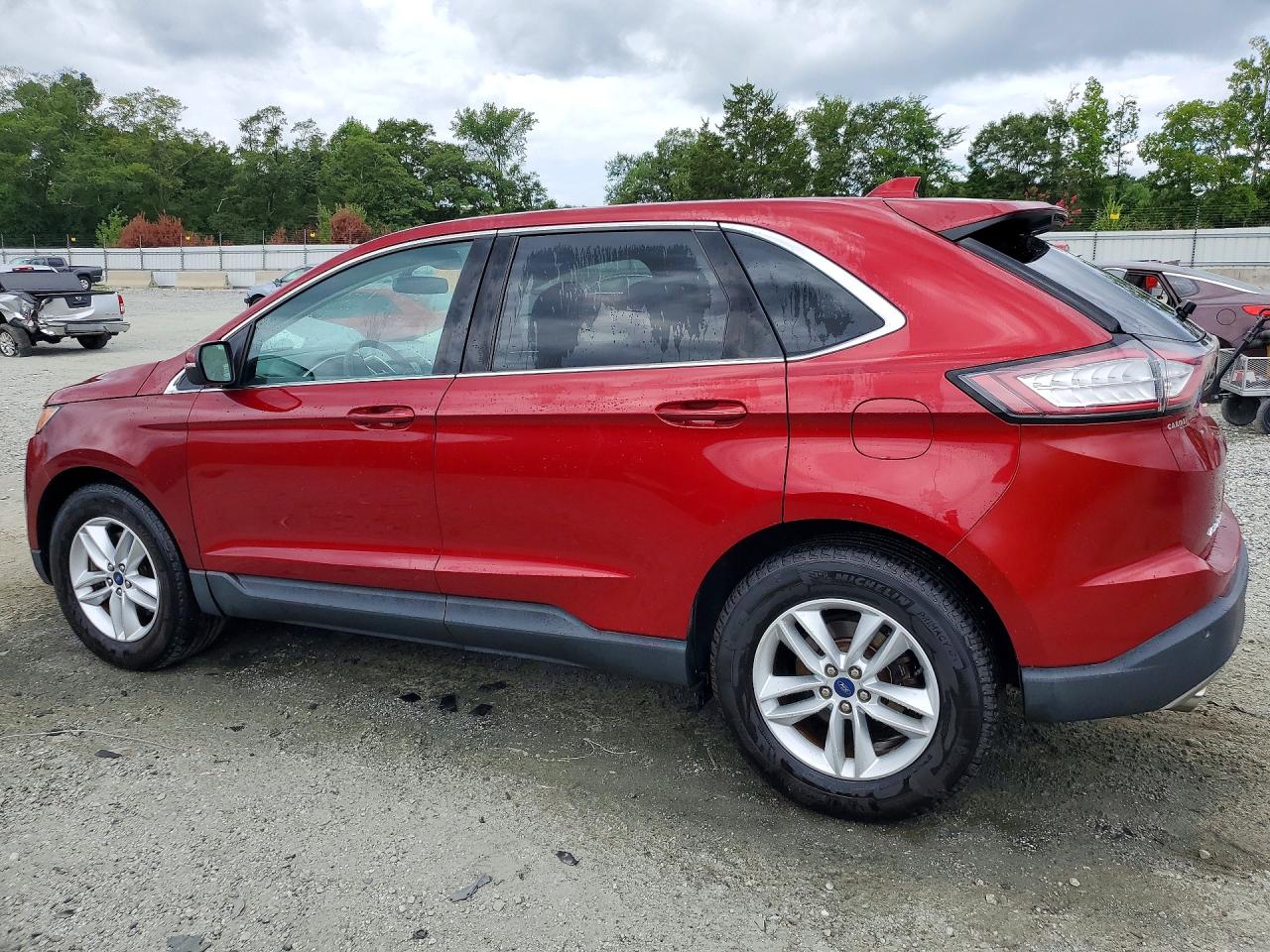 2015 Ford Edge Sel Red vin: 2FMTK4J93FBB69850