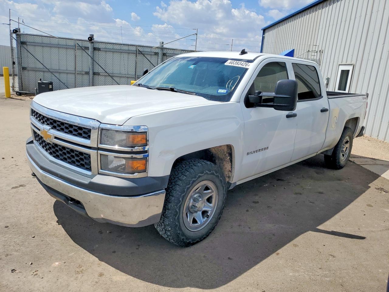 2014 Chevrolet Silverado K1500 White vin: 3GCUKPEC9EG423198