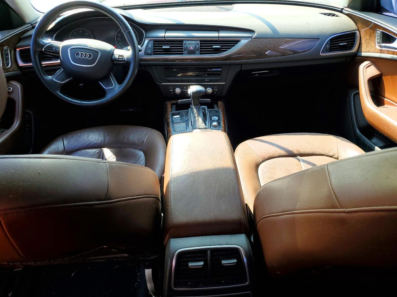 2013 Audi A6 Premium White vin: WAUCFBFCXDN054615