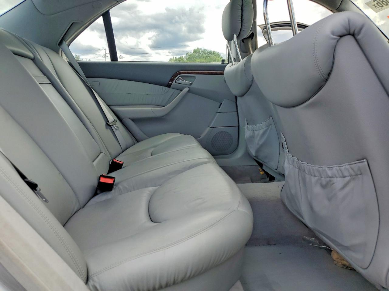 2001 Mercedes-benz S 500 Silver vin: WDBNG75J51A195535