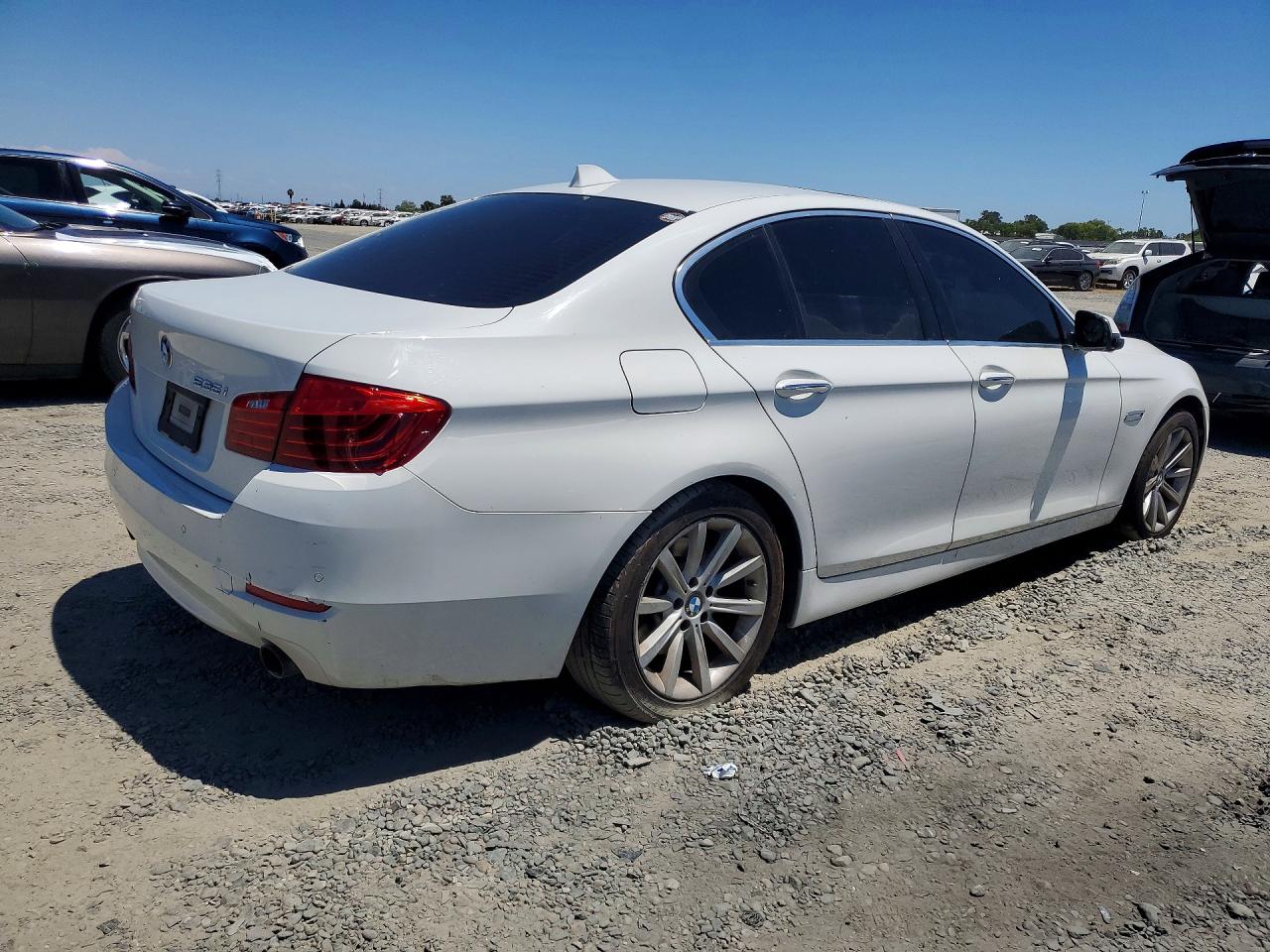 2014 Bmw 535 I White vin: WBA5B1C55ED475010