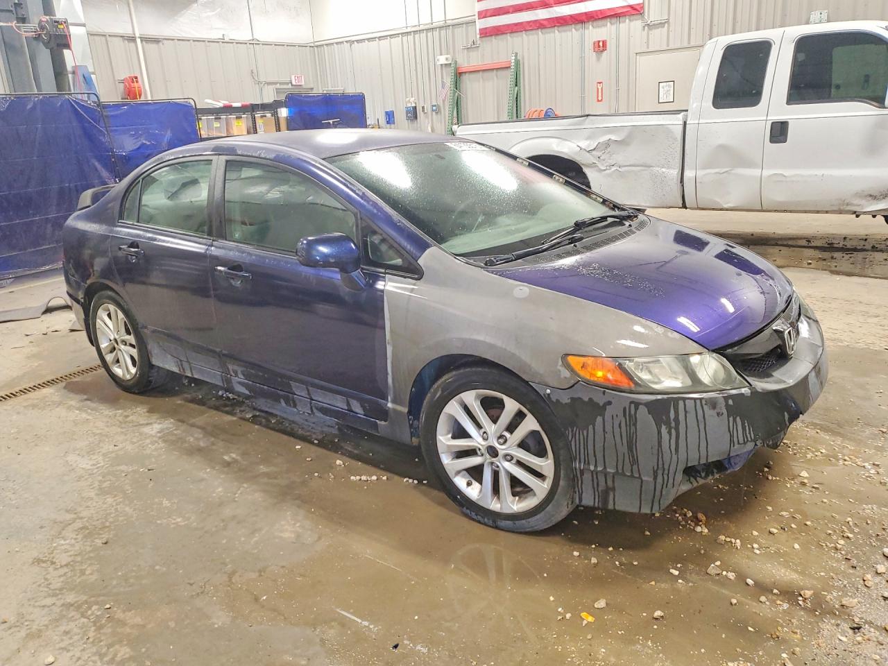 2009 Honda Civic Lx Blue vin: 2HGFA16519H507743
