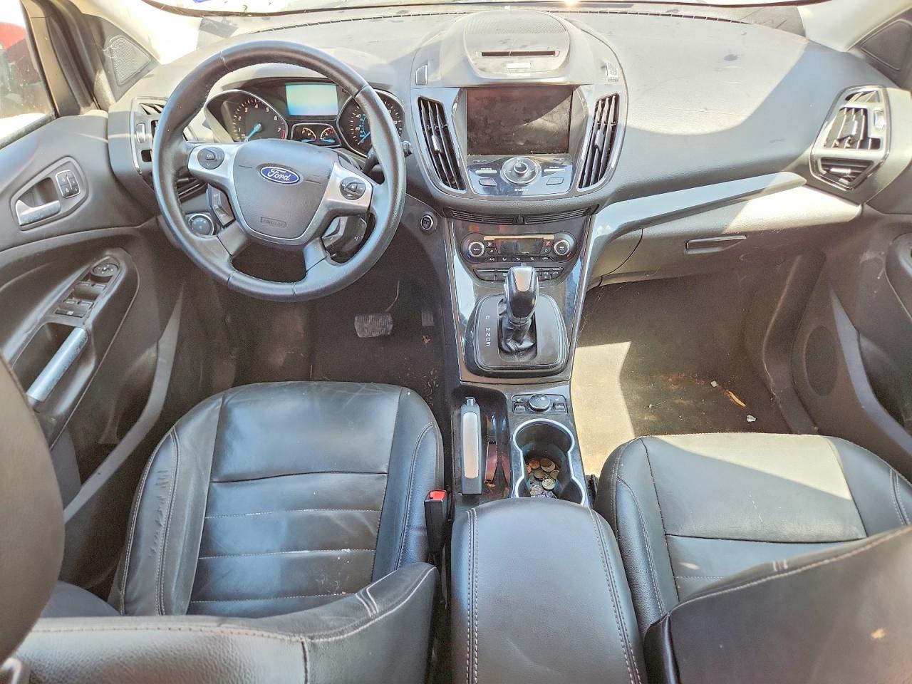 2014 Ford Escape Titanium Red vin: 1FMCU0J97EUB97890