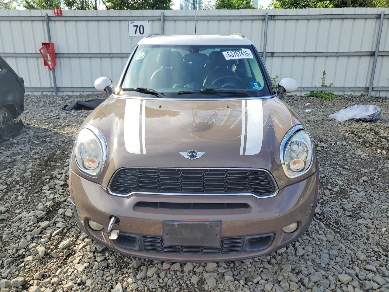 2014 Mini Cooper S Countryman Brown vin: WMWZC3C57EWP29671