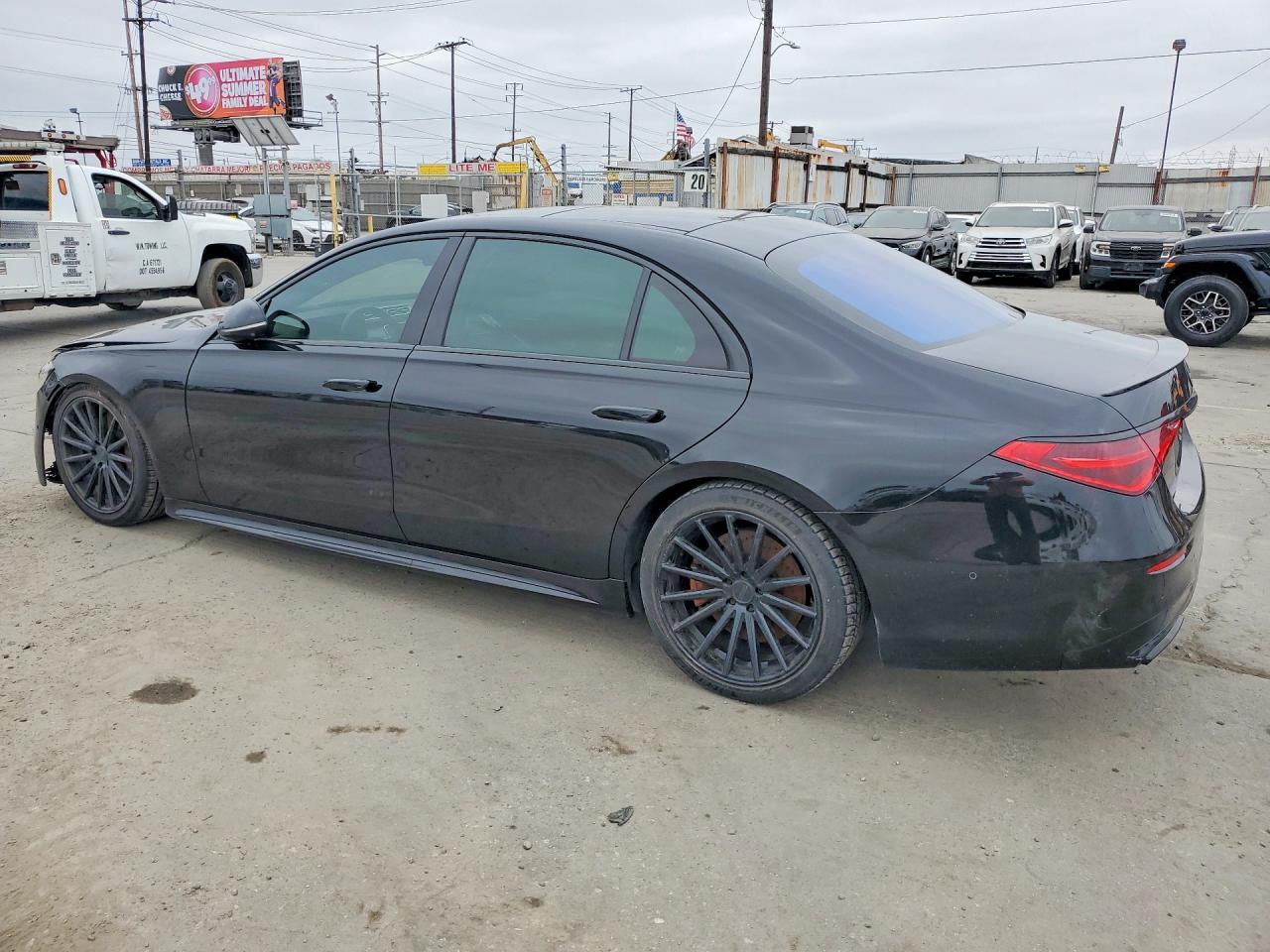 2021 Mercedes-benz S 580 4matic Черный vin: W1K6G7GB1MA035044