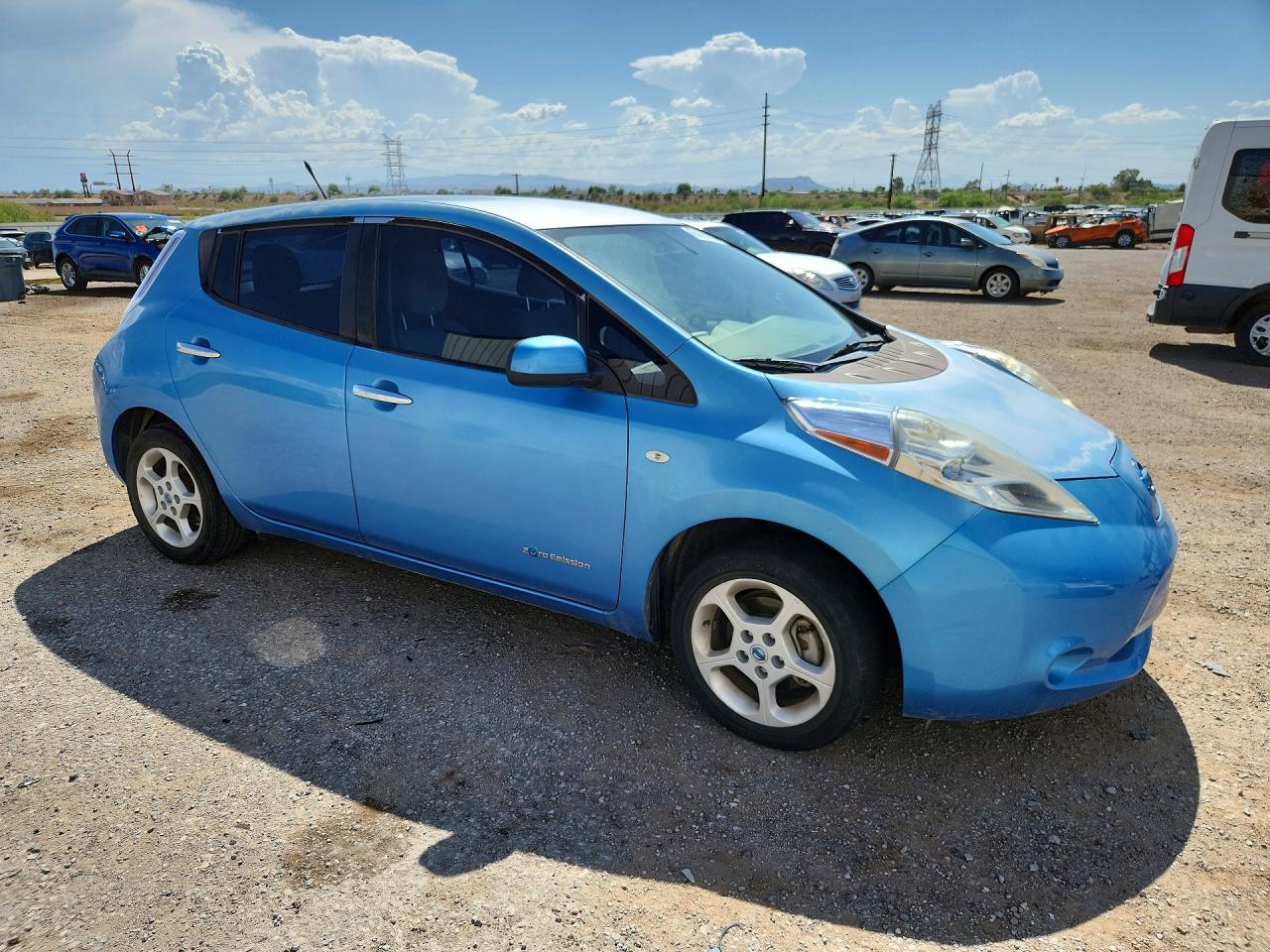 2011 Nissan Leaf Sv Синий vin: JN1AZ0CP3BT002560