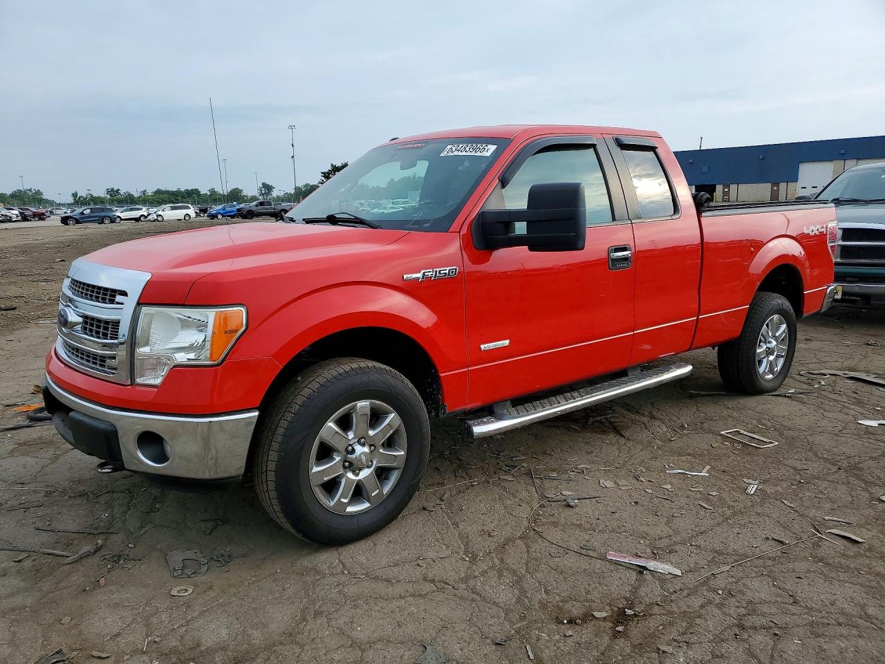 2013 Ford F150 Super Cab Red vin: 1FTFX1ET5DFA44853