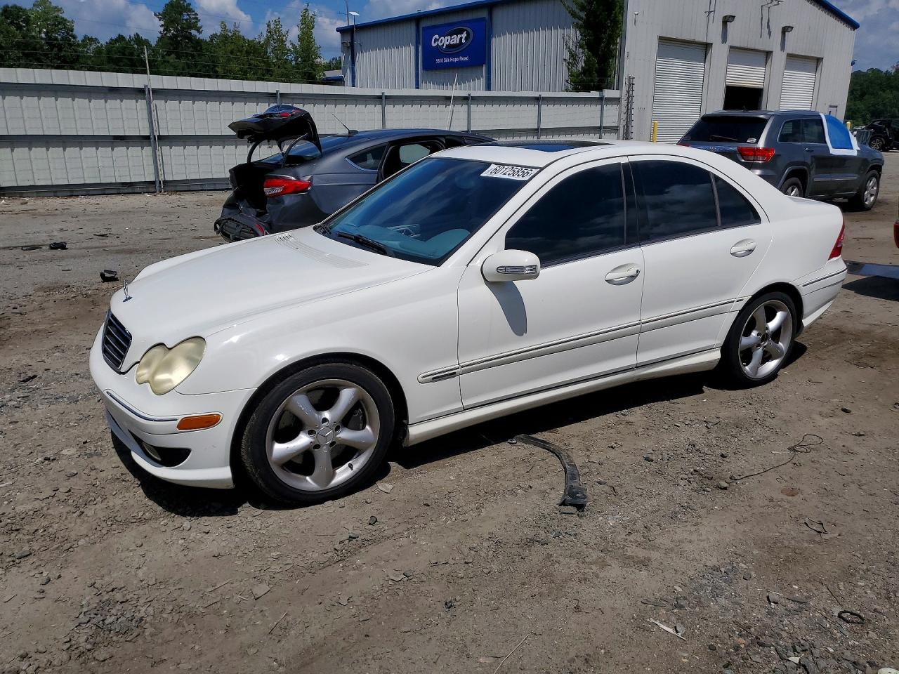 2006 Mercedes-benz C 230 Белый vin: WDBRF52H06A856311