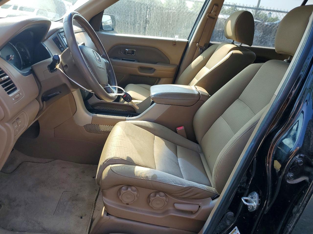 2008 Honda Pilot Vp Black vin: 5FNYF18238B042012
