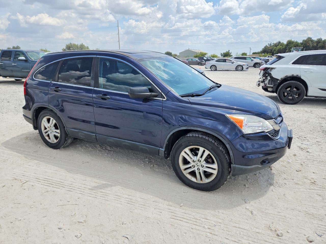 2010 Honda Cr-v Ex Blue vin: 5J6RE4H51AL058015