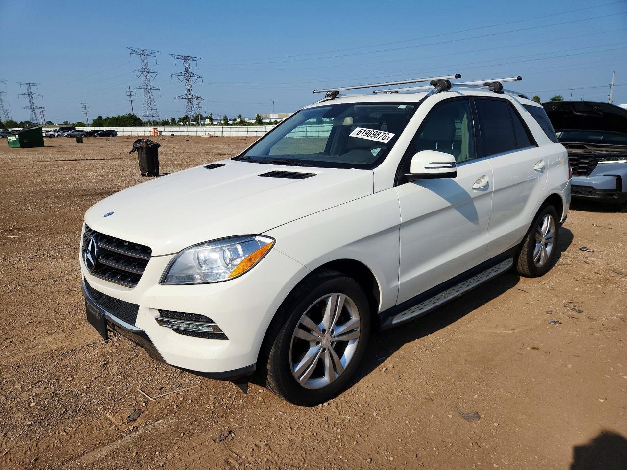 2013 Mercedes-benz Ml 350 4matic White vin: 4JGDA5HB8DA159684
