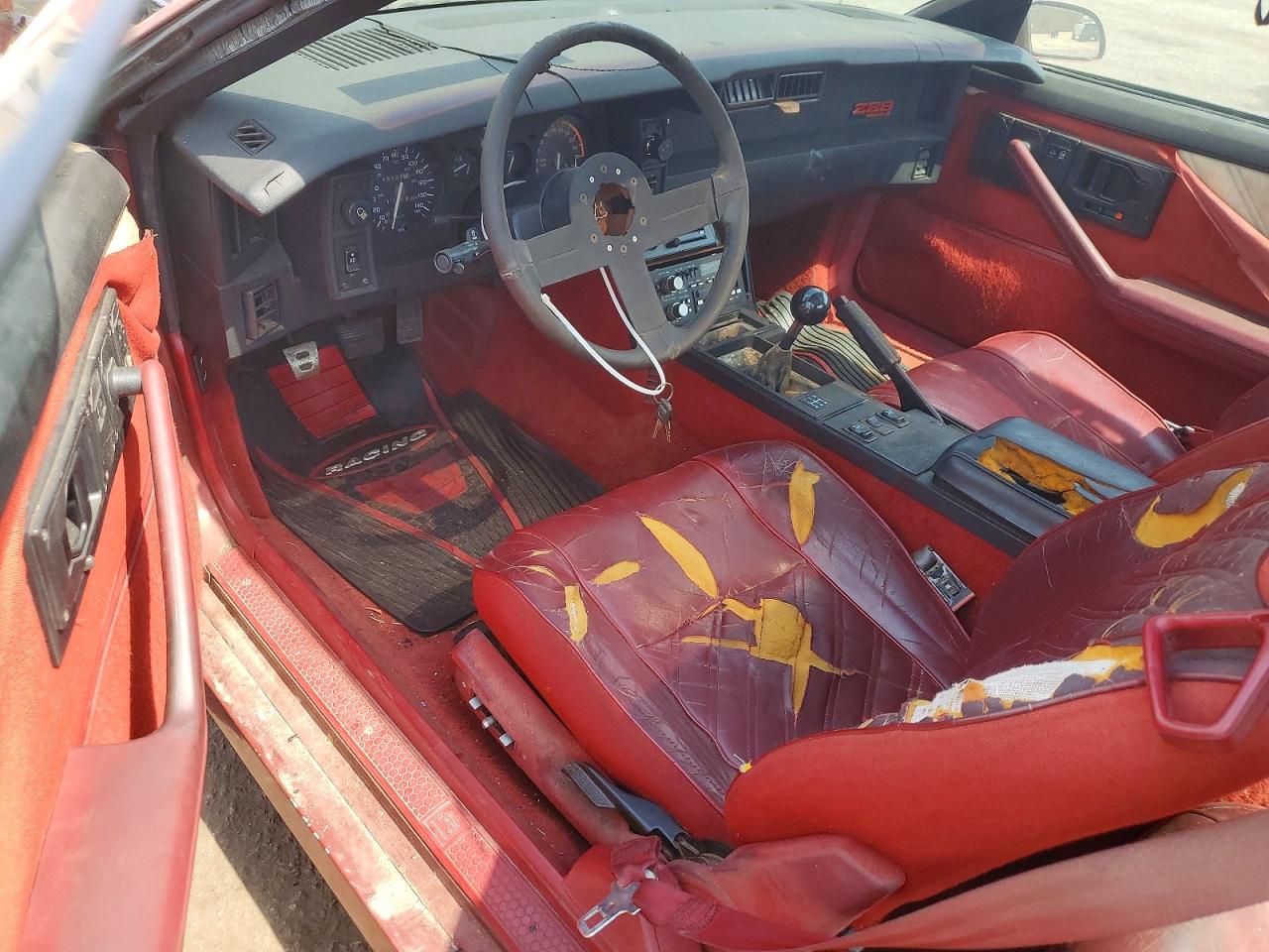 1987 Chevrolet Camaro Бордовый vin: 1G1FP21F8HL125982