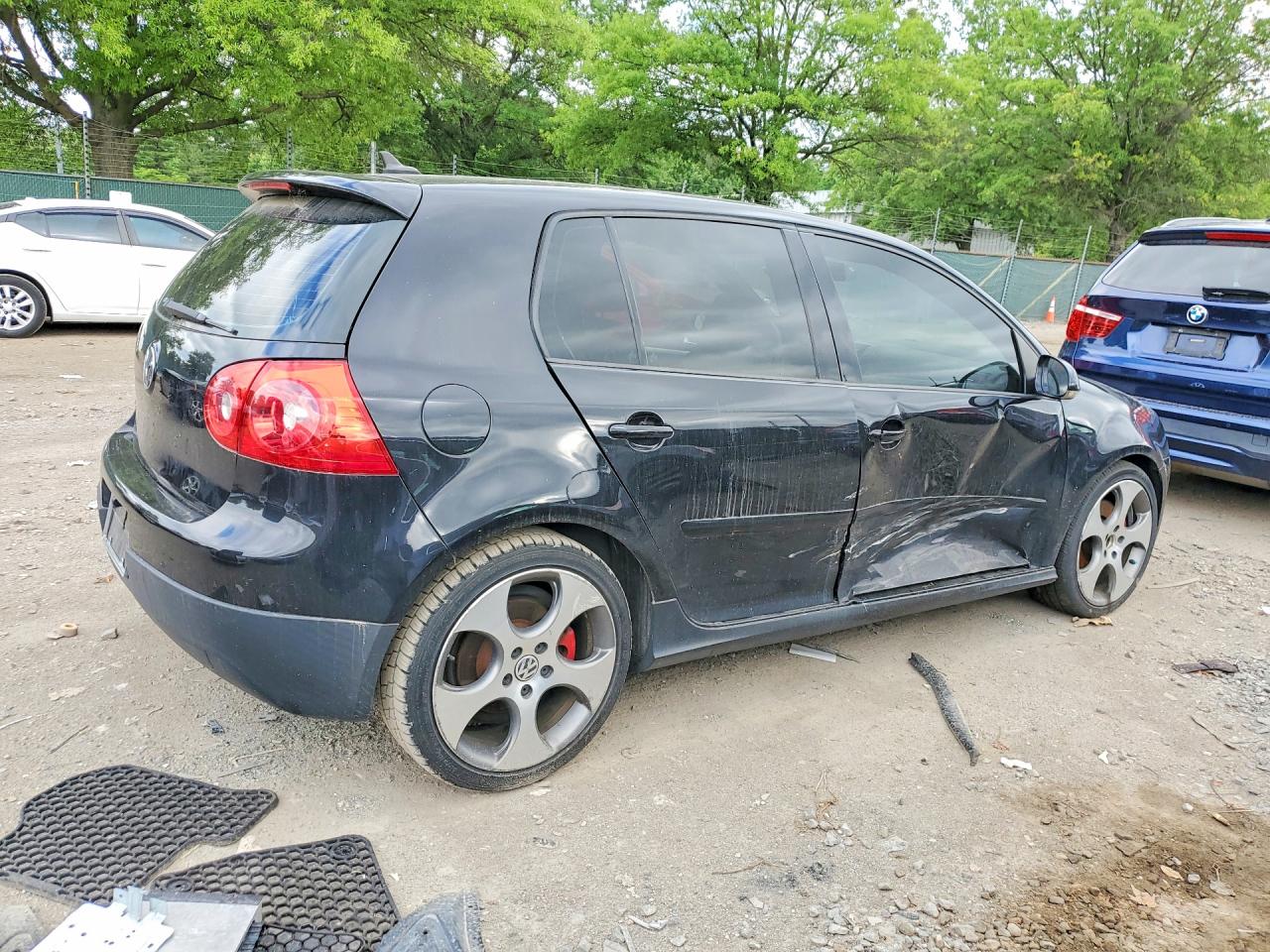 2009 Volkswagen Gti Черный vin: WVWHV71K99W128017