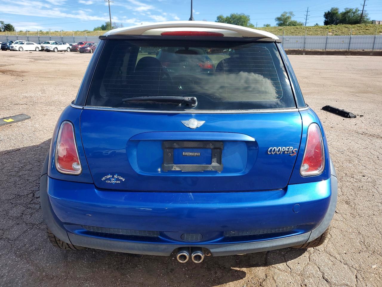 2006 Mini Cooper S Синий vin: WMWRE33546TJ35780