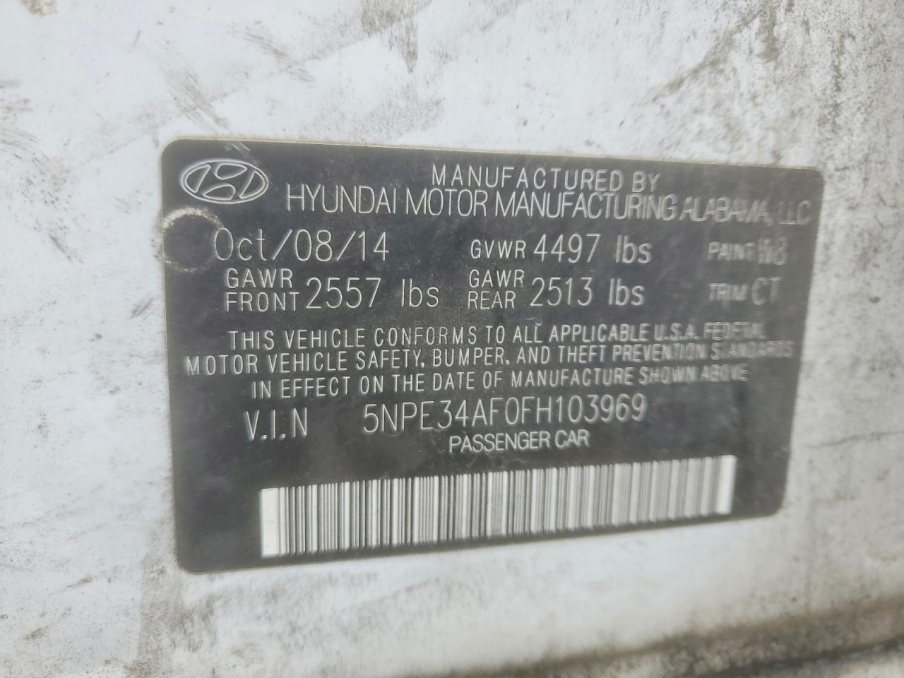 2015 Hyundai Sonata Sport Белый vin: 5NPE34AF0FH103969