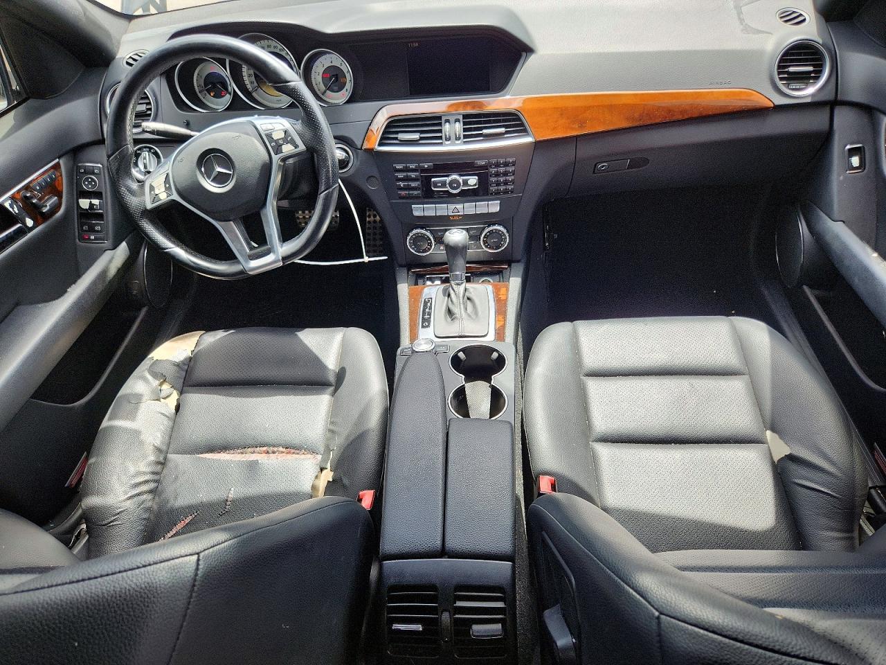 2012 Mercedes-benz C 250 Black vin: WDDGF4HB6CR224552