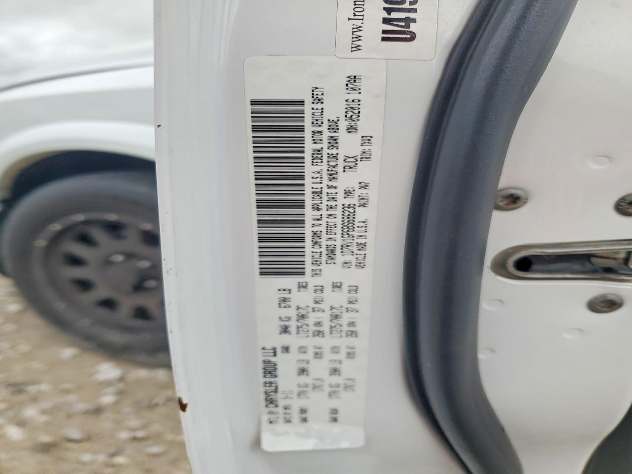 2011 Dodge Ram 1500 White vin: 1D7RV1GP6BS686236