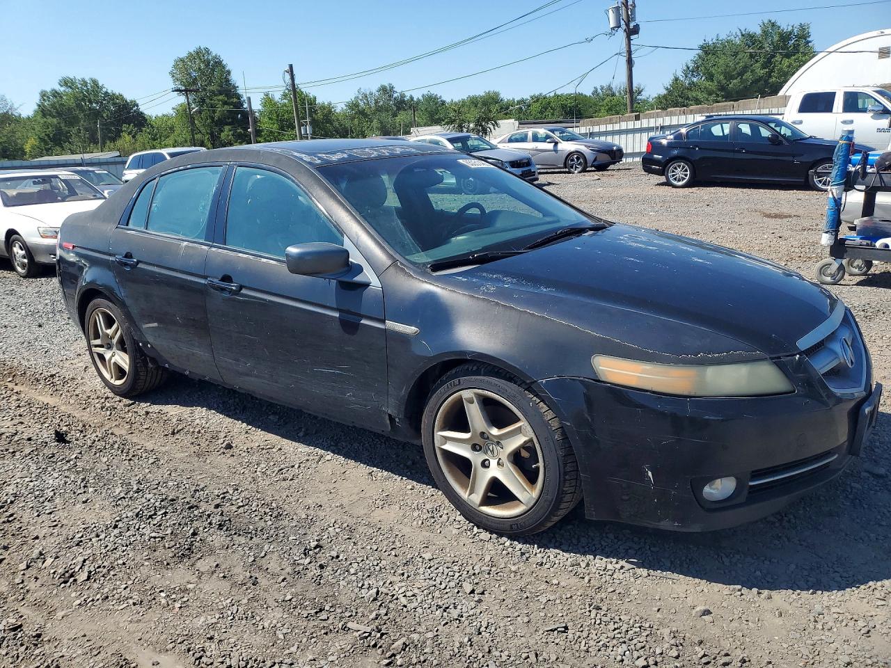 2008 Acura Tl Black vin: 19UUA66298A037081