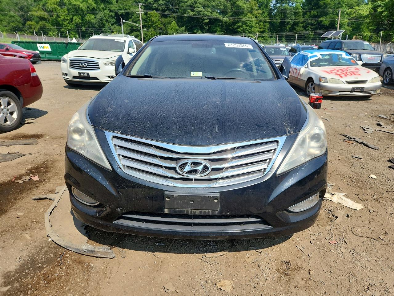 2012 Hyundai Azera Base Black vin: KMHFH4JGXCA158720
