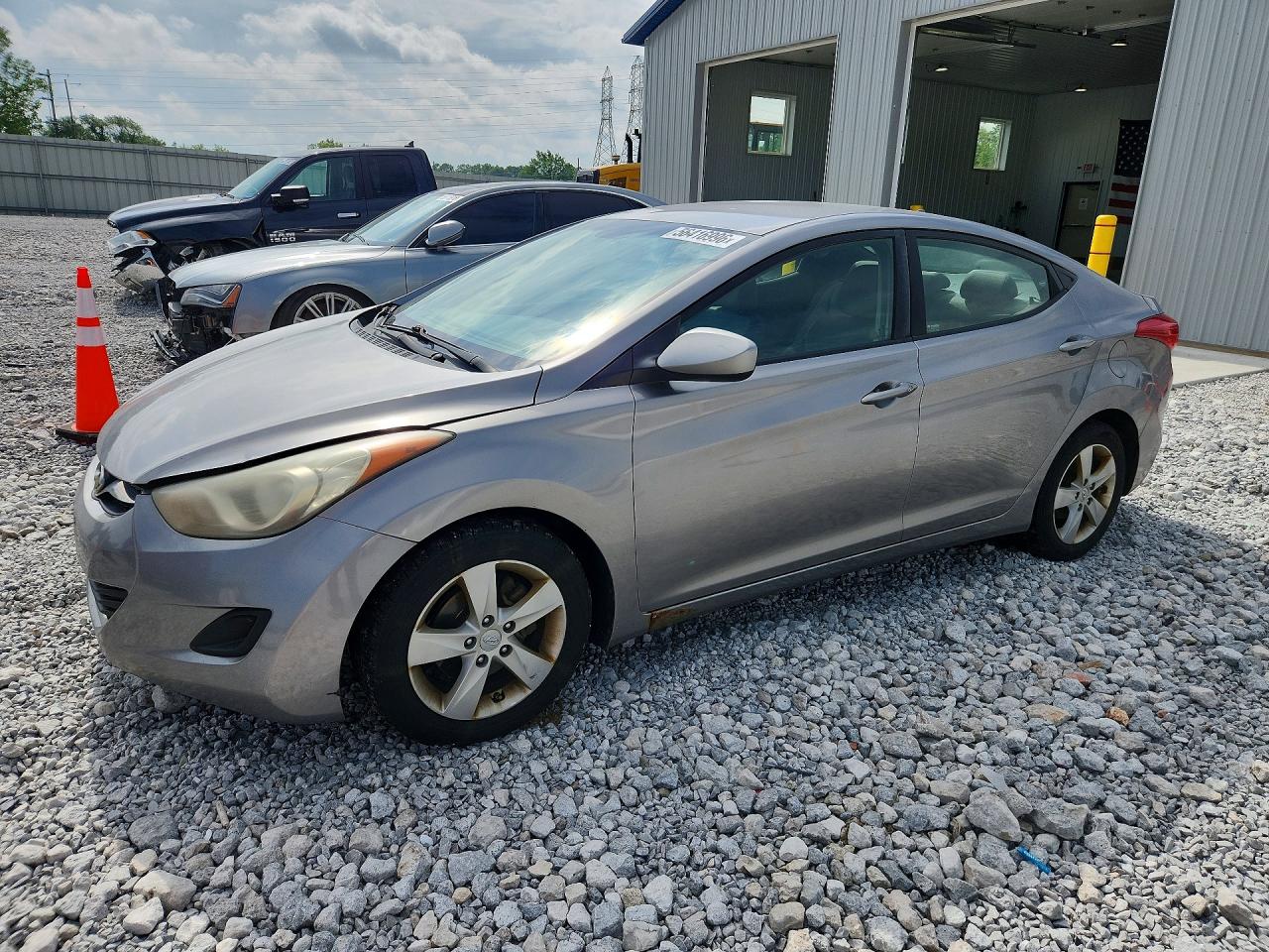 2011 Hyundai Elantra Gls Silver vin: KMHDH4AEXBU139605