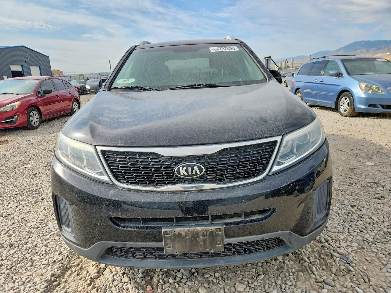 2015 Kia Sorento Lx Black vin: 5XYKTDA73FG598476