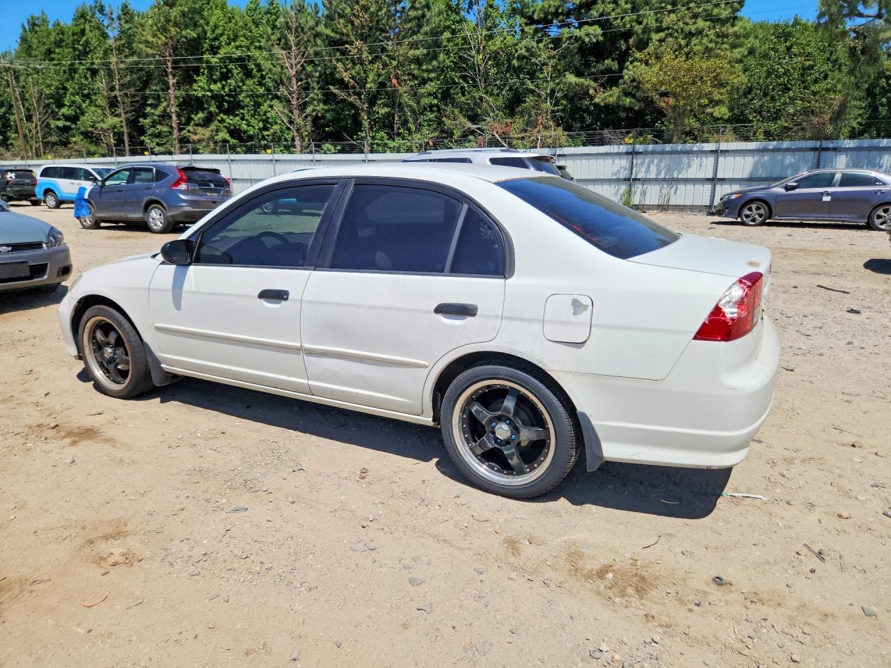 2005 Honda Civic Dx Vp White vin: 1HGES163X5L025180