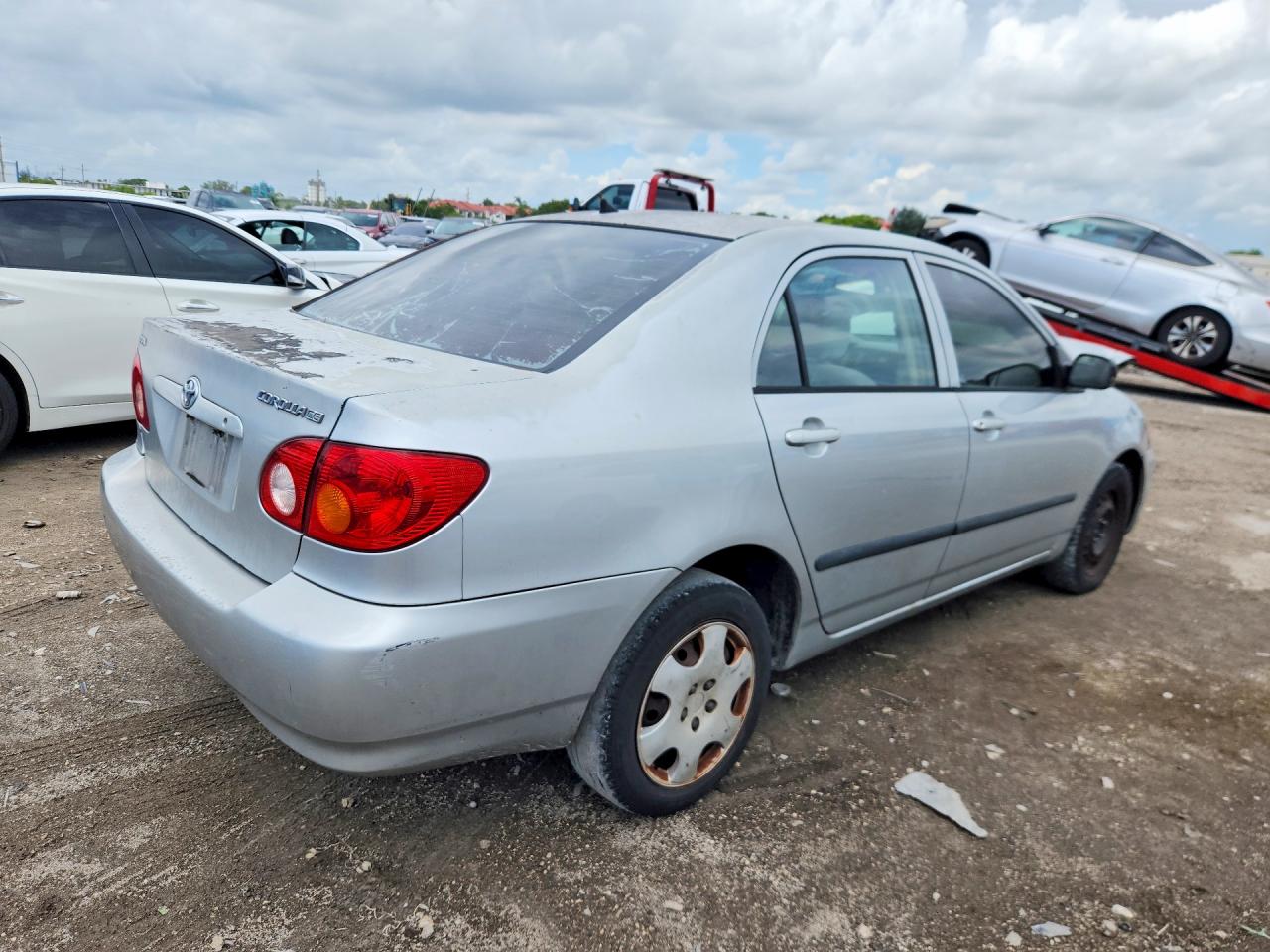 2004 Toyota Corolla Ce Silver vin: 1NXBR32E44Z307500