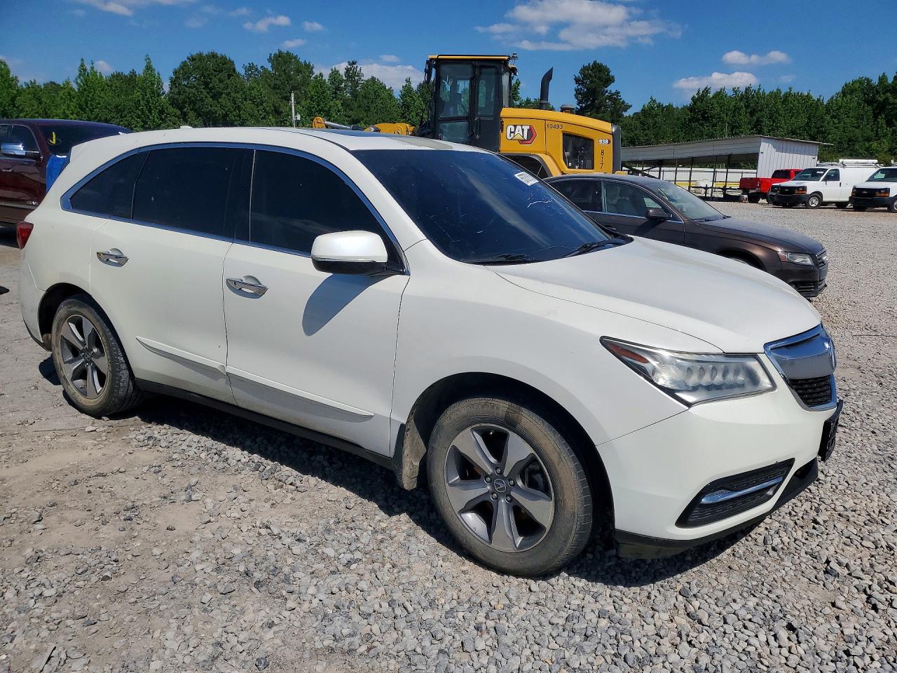 2014 Acura Mdx White vin: 5FRYD3H23EB003626