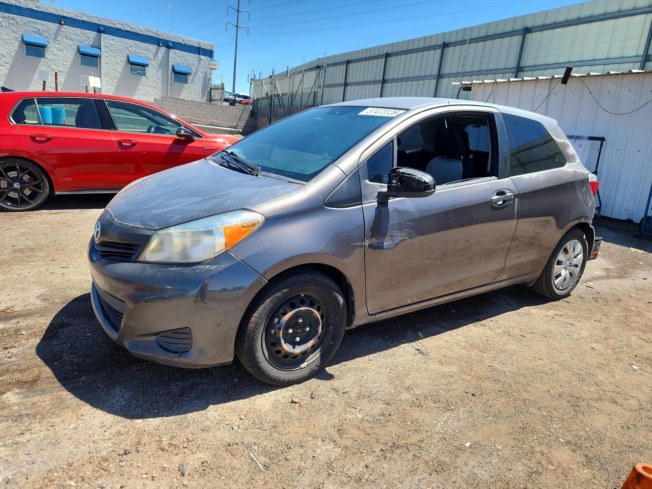 2012 Toyota Yaris 3-door L Gray vin: JTDJTUD30CD532255