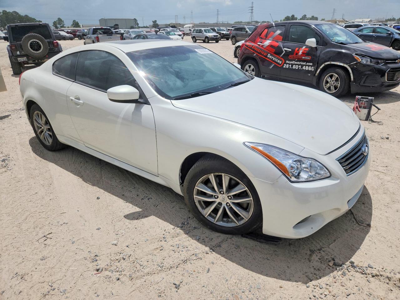 2013 Infiniti G37 Coupe X White vin: JN1CV6EL0DM981937
