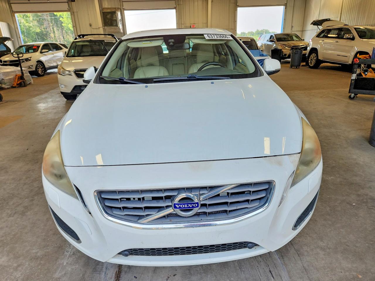 2013 Volvo S60 T5 White vin: YV1612FH9D2184004