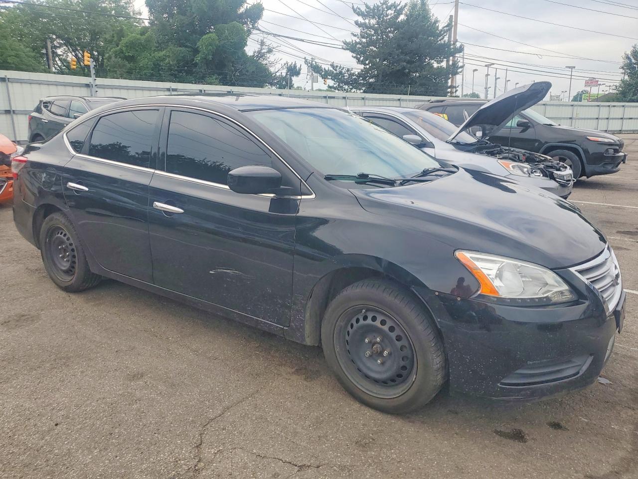 2015 Nissan Sentra Sv Черный vin: 3N1AB7AP1FY265627