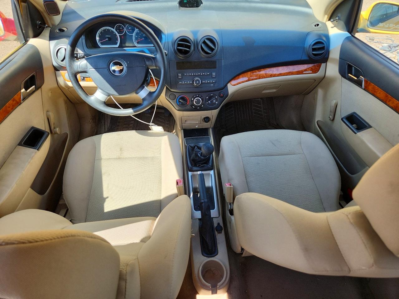 2010 Chevrolet Aveo Ls Yellow vin: KL1TD6DE7AB131997