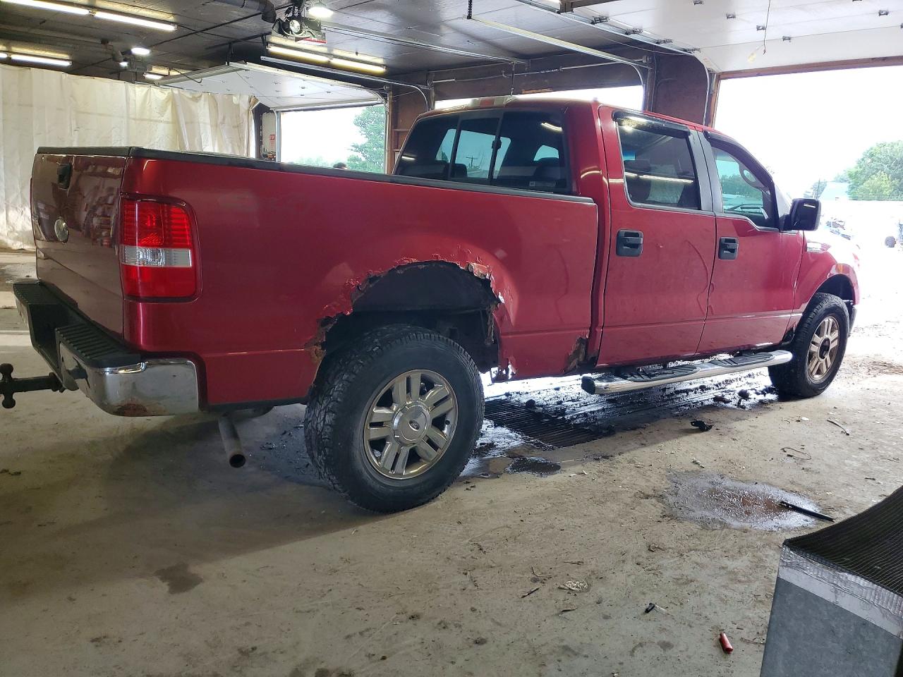 2008 Ford F150 Supercrew Red vin: 1FTPW14VX8FA53418