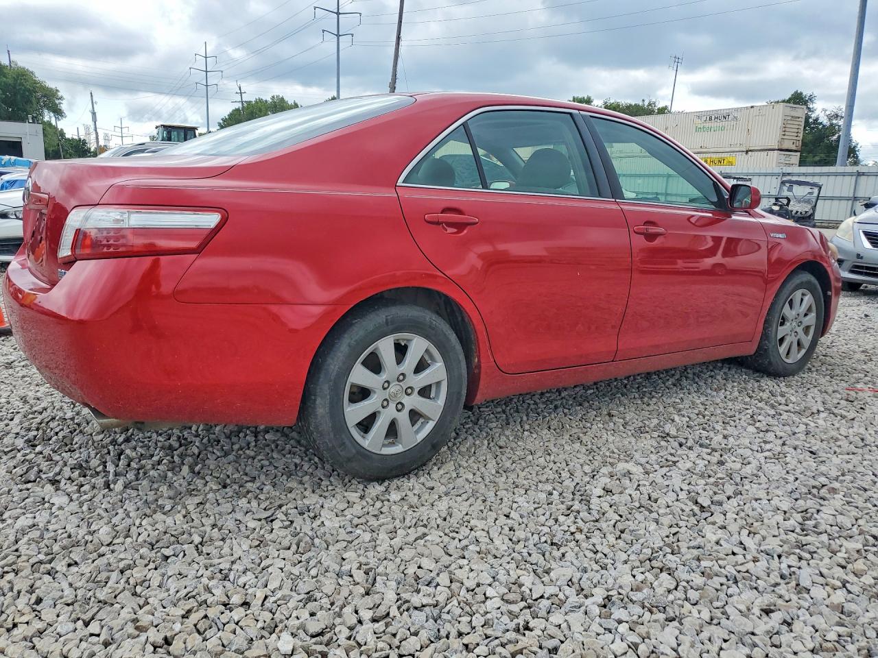 2007 Toyota Camry Hybrid Red vin: JTNBB46K573002298