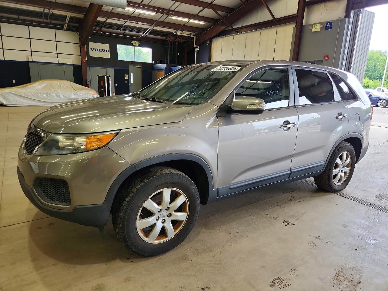 2013 Kia Sorento Lx Gray vin: 5XYKT3A19DG355290