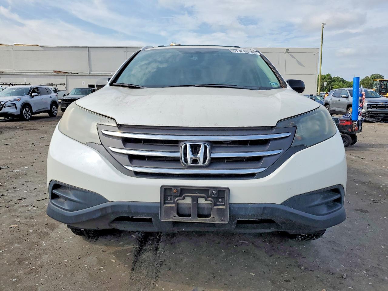 2013 Honda Cr-v Lx White vin: 5J6RM4H32DL046509