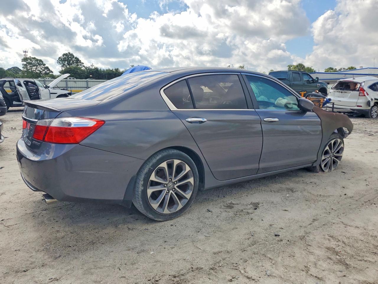 2013 Honda Accord Sport Gray vin: 1HGCR2F50DA257047
